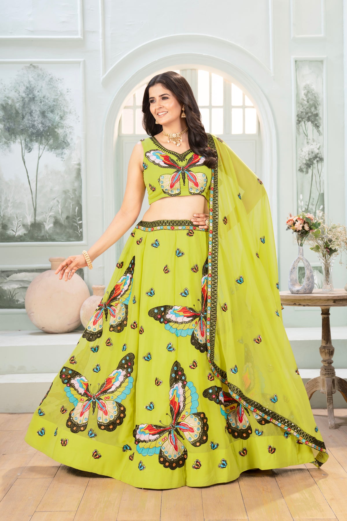 Desinger House BUTTERFLY SPECIAL PARTY WEAR LEHENGA