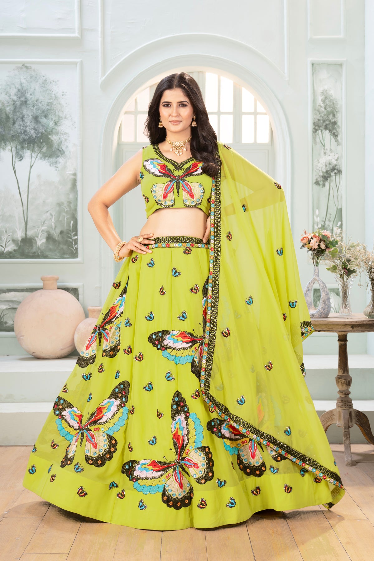 Desinger House BUTTERFLY SPECIAL PARTY WEAR LEHENGA